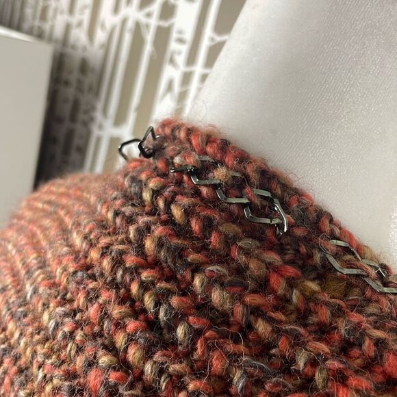 NWT Chico’s Katarina Hardware Fringe Short Sleeve Cardigan Sweater - Picture 9 of 13